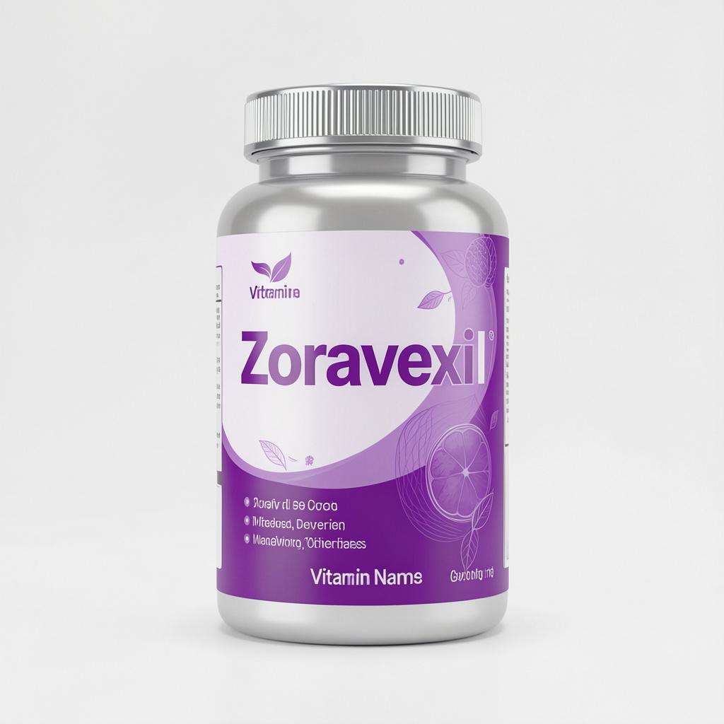 Zoravexil daily complex supplement bottle, 60 capsules